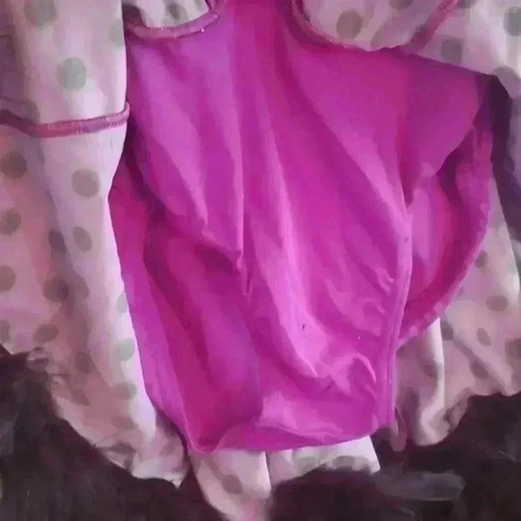 Purple/black polka for dance costume - Picture 4 of 4